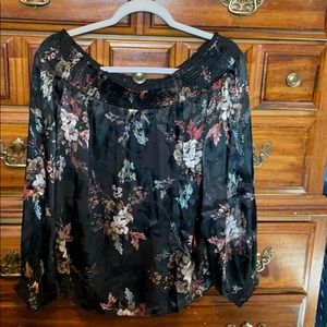 White House black market off the shoulder top
